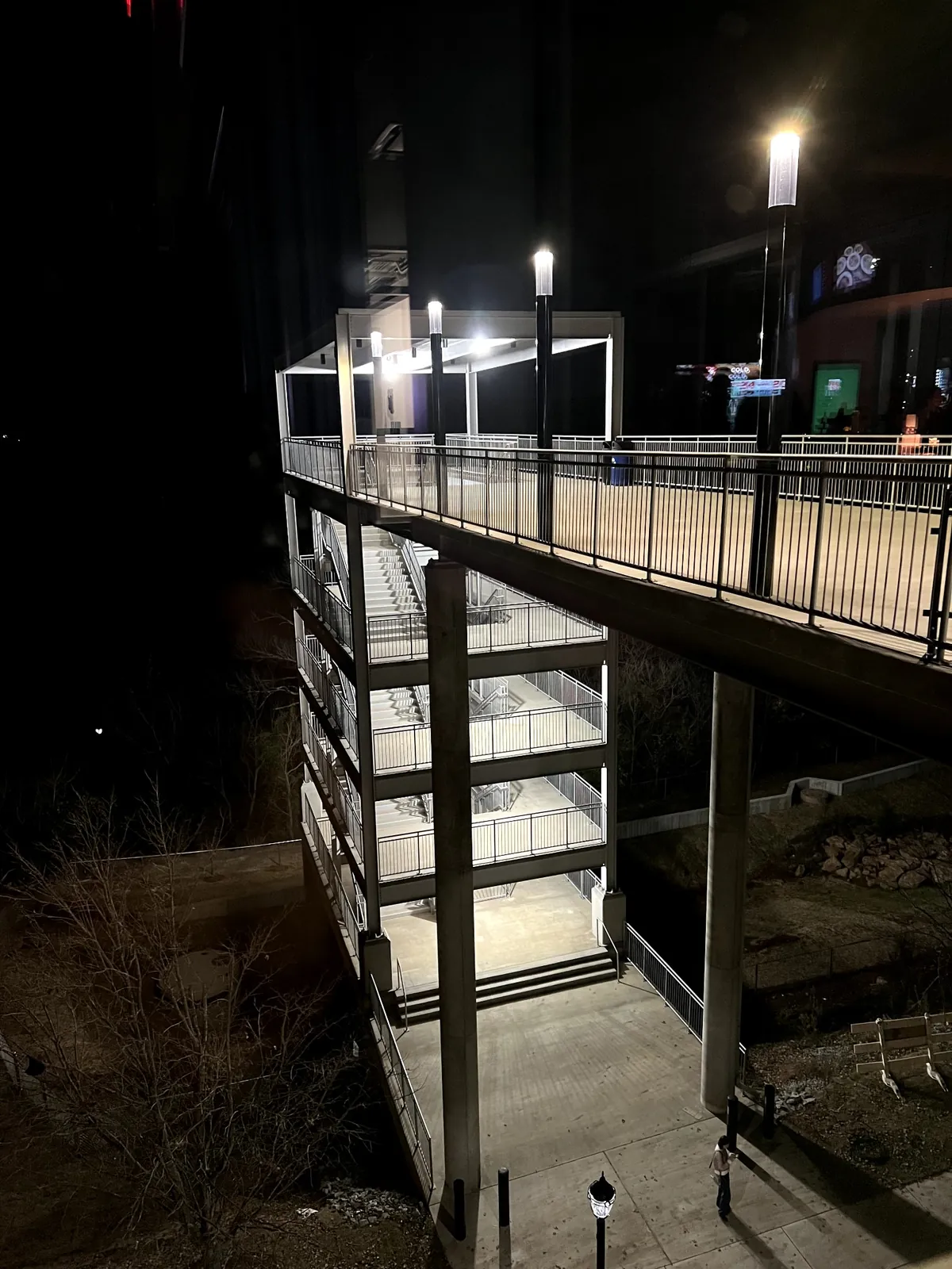 Classic Center Arena bridge and stairs, Athens-Clarke County